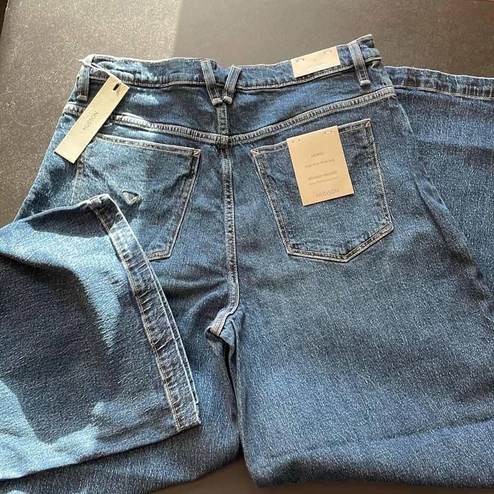 NWT Hudson high rise wide leg jeans